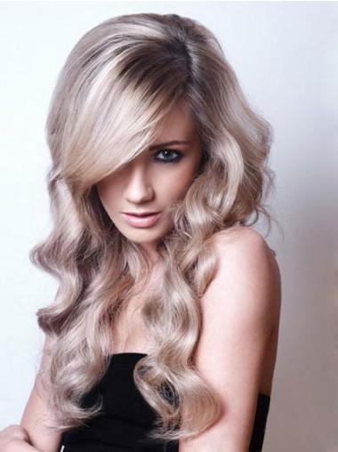 Grey Synthetic Ideal Wavy Wigs